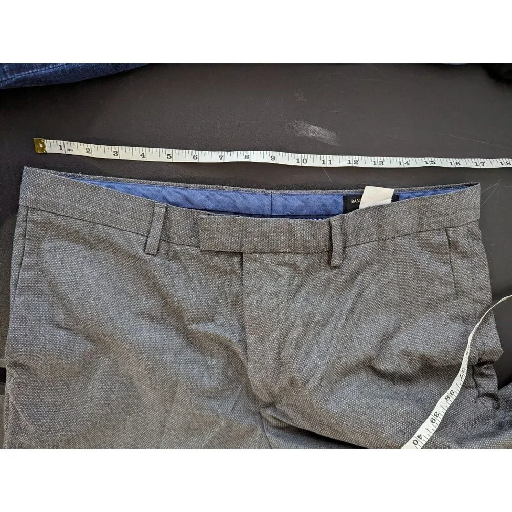 Banana Republic Mens Gray Standard Fit Dress Pants Size‎ 34/32